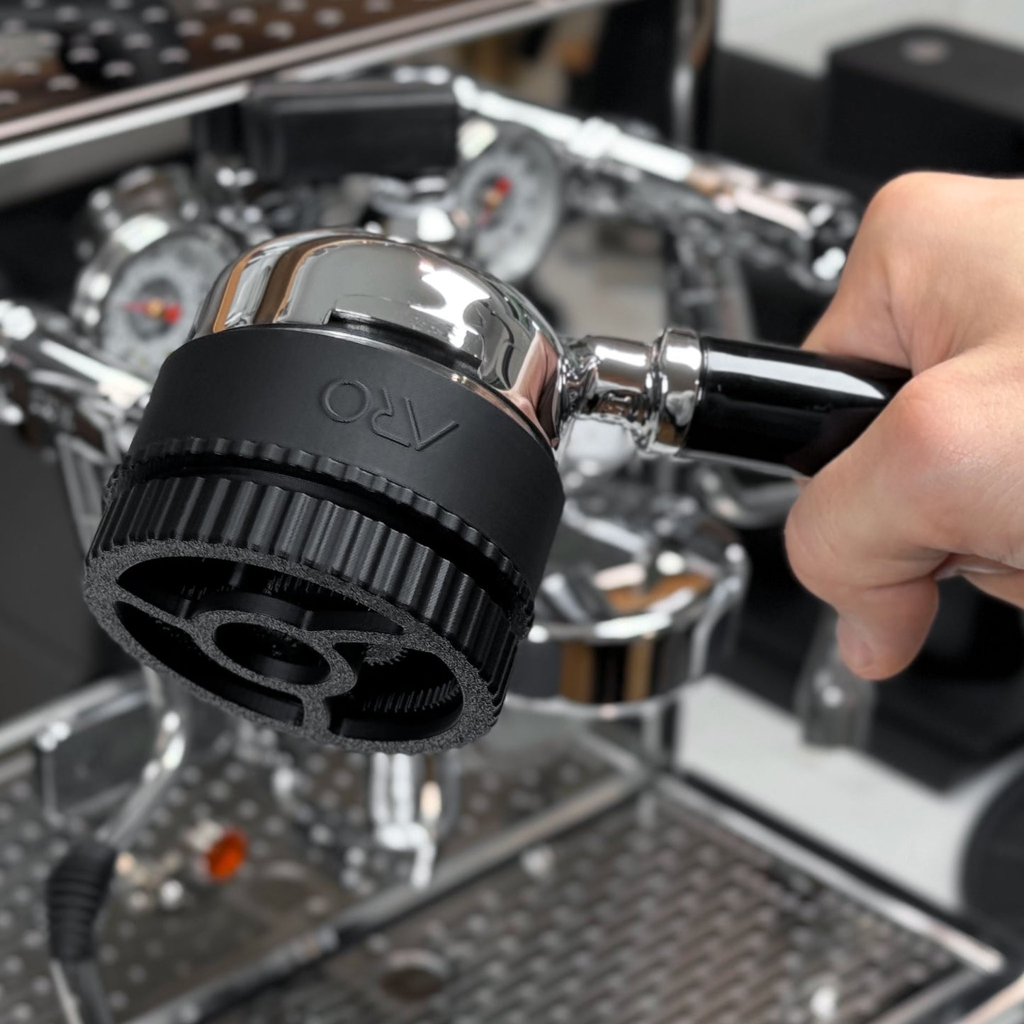 ARO Orbit ECO™ | Spirographic Espresso Distribution Tool | Economical Geared Spinning WDT Tool