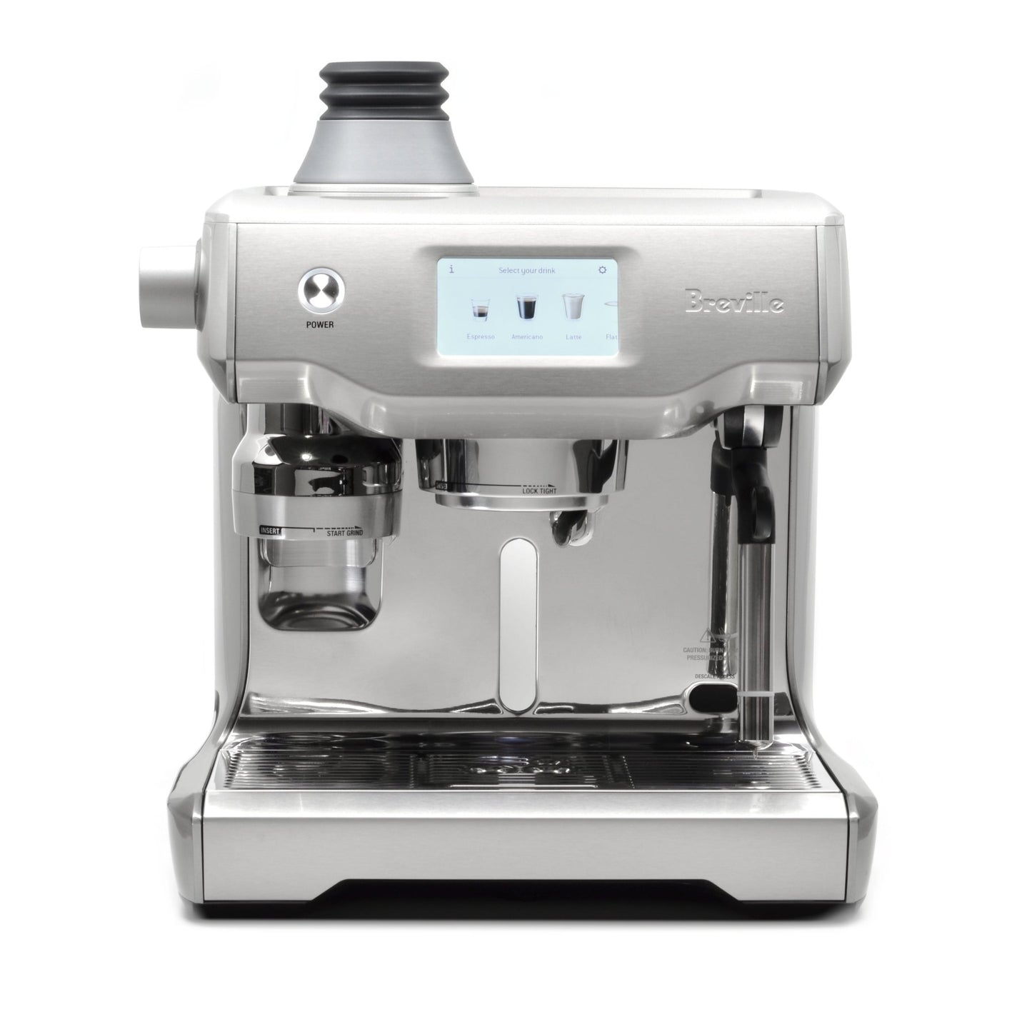 ARO Espresso™ Plastic Single Dose Hopper with Silicone Bellows and Anti-Popcorn Weight | Compatible with Breville/Sage Oracle Jet and Oracle/Oracle Touch