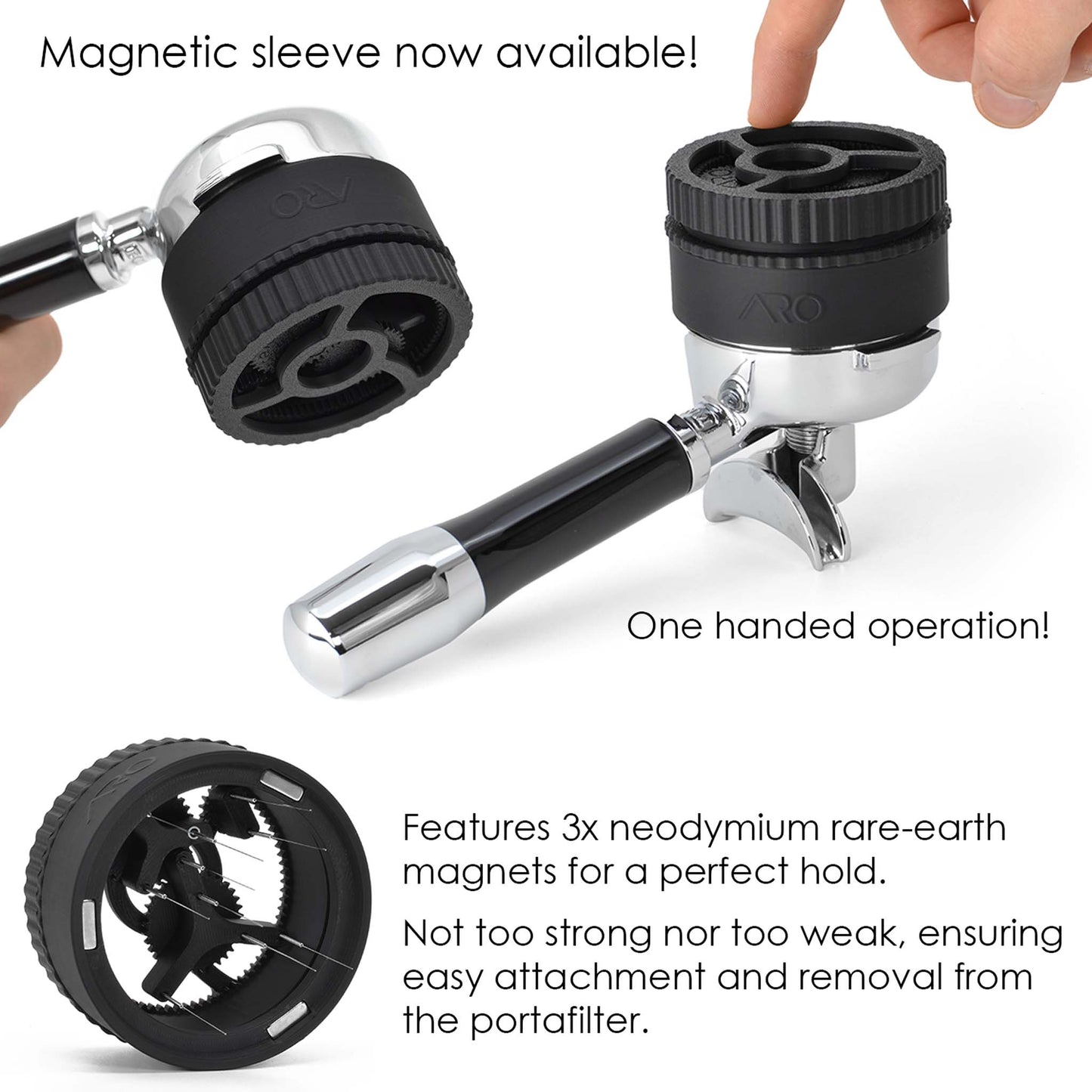 ARO Orbit ECO™ | Spirographic Espresso Distribution Tool | Economical Geared Spinning WDT Tool