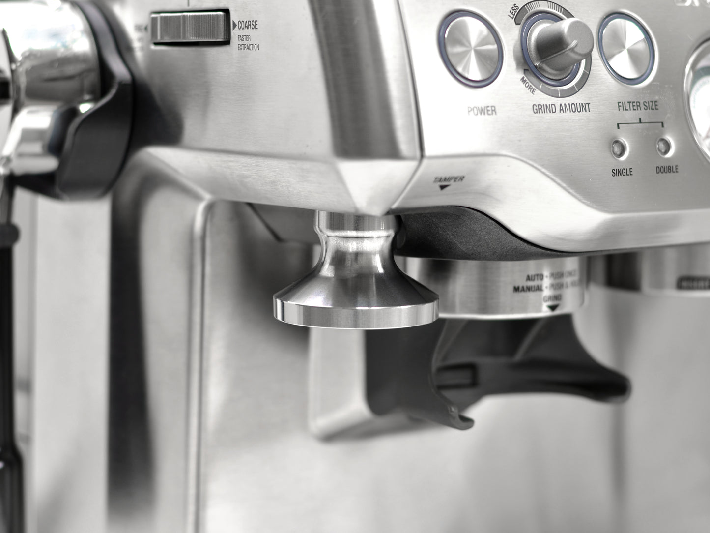 ARO Espresso™ 53.3mm Premium Tamper for Breville/Sage | 100% Solid Stainless Steel Construction | Compatible with Built-In Magnetic Mount