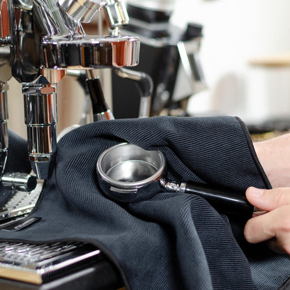 ARO® Magnetic Coffee Bar Towel | 35x35cm Microfiber Towel with Removable Magnet + Magnetic Target
