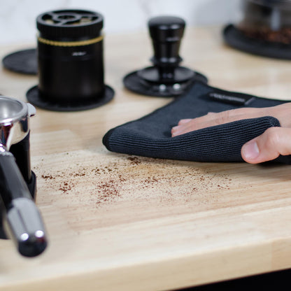 ARO® Magnetic Coffee Bar Towel | 35x35cm Microfiber Towel with Removable Magnet + Magnetic Target