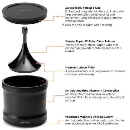 ARO Shaker™ | Magnetic Espresso Grounds Agitator & Distributor