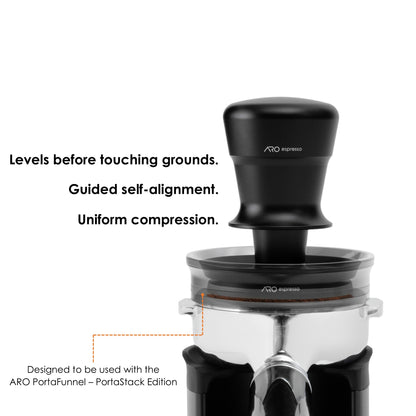 ARO Auto-Level Tamper™ | Self-Leveling Single-Spring Espresso Tamper