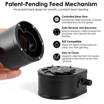 [PRE-ORDER] ARO Slow Feeder™ PRO | Aluminum Rechargeable Variable-Speed Coffee Bean Feeder