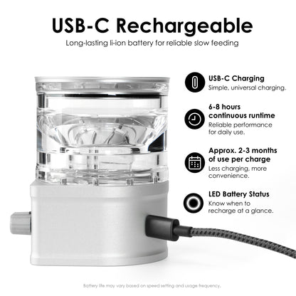 [PRE-ORDER] ARO Slow Feeder™ PRO | Aluminum Rechargeable Variable-Speed Coffee Bean Feeder