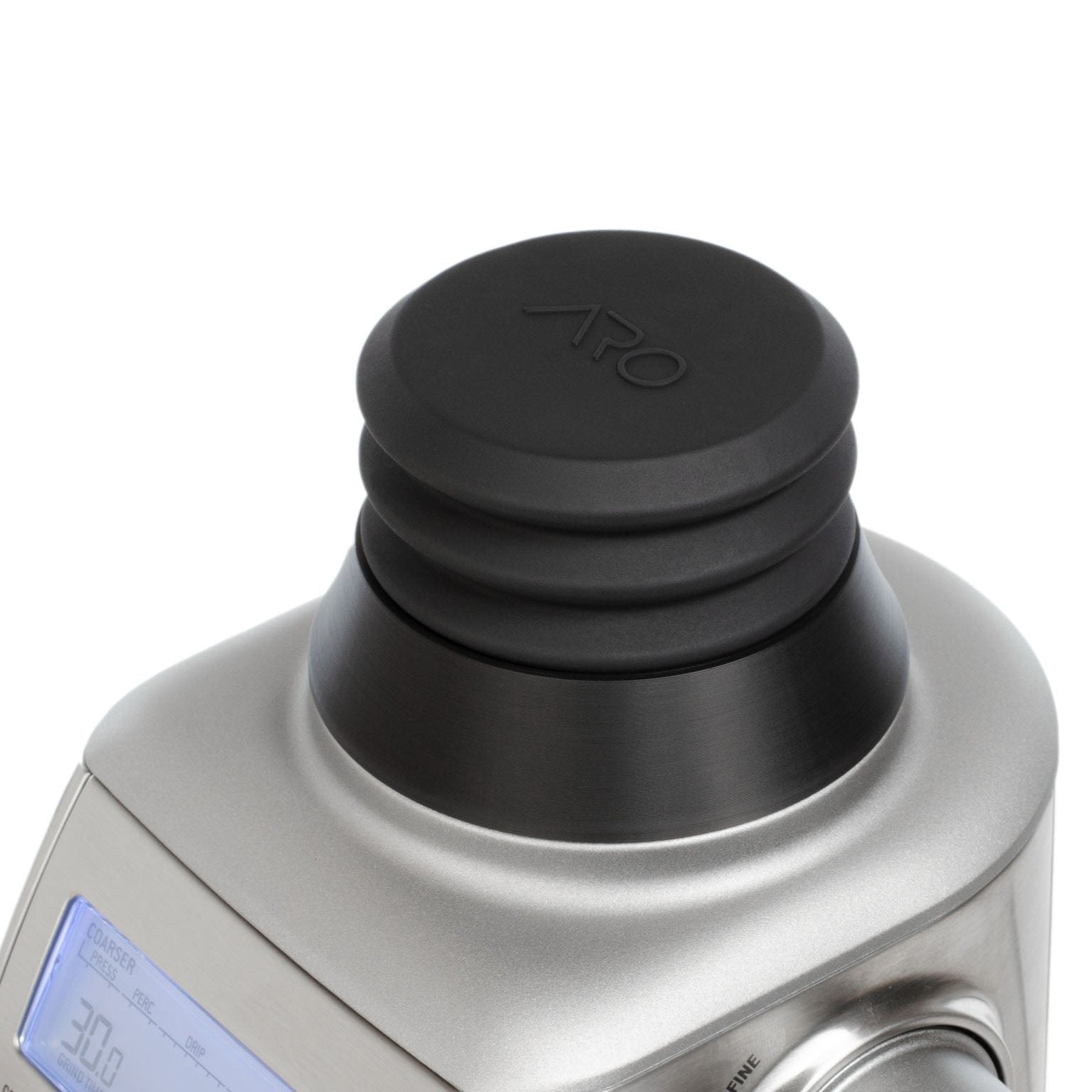 ARO Espresso single dose hopper on a Breville Smart Grinder Pro