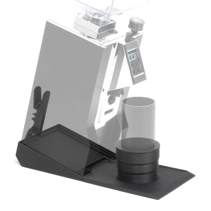 ARO Espresso® Inclined Stand for Eureka Mignon | Silicone Catch Tray | Telescoping Dosing Stand | Low Retention Single Dosing Kit