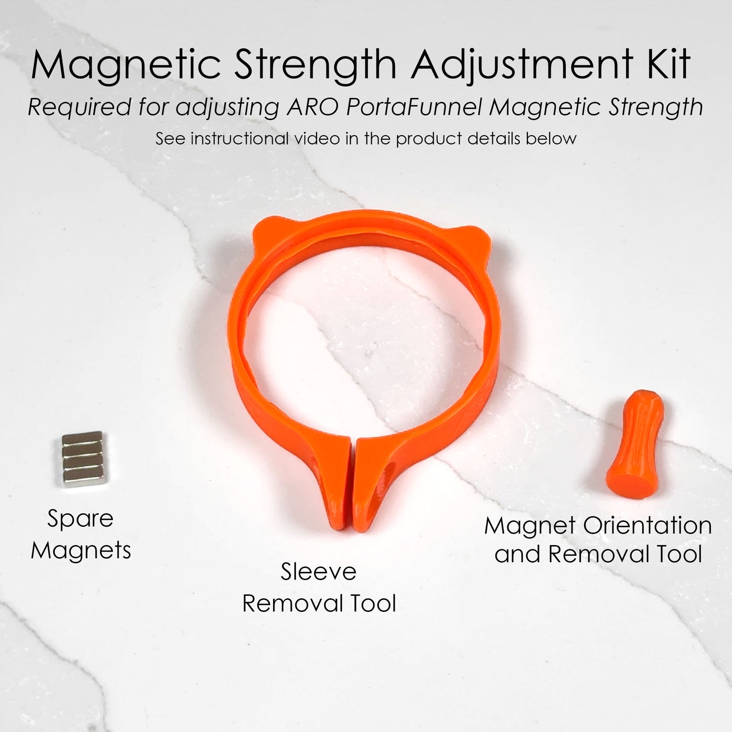 Magnetic Strength Adjustment Kit for ARO PortaFunnel™
