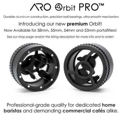 ARO Orbit ECO™ | Spirographic Espresso Distribution Tool | Economical Geared Spinning WDT Tool