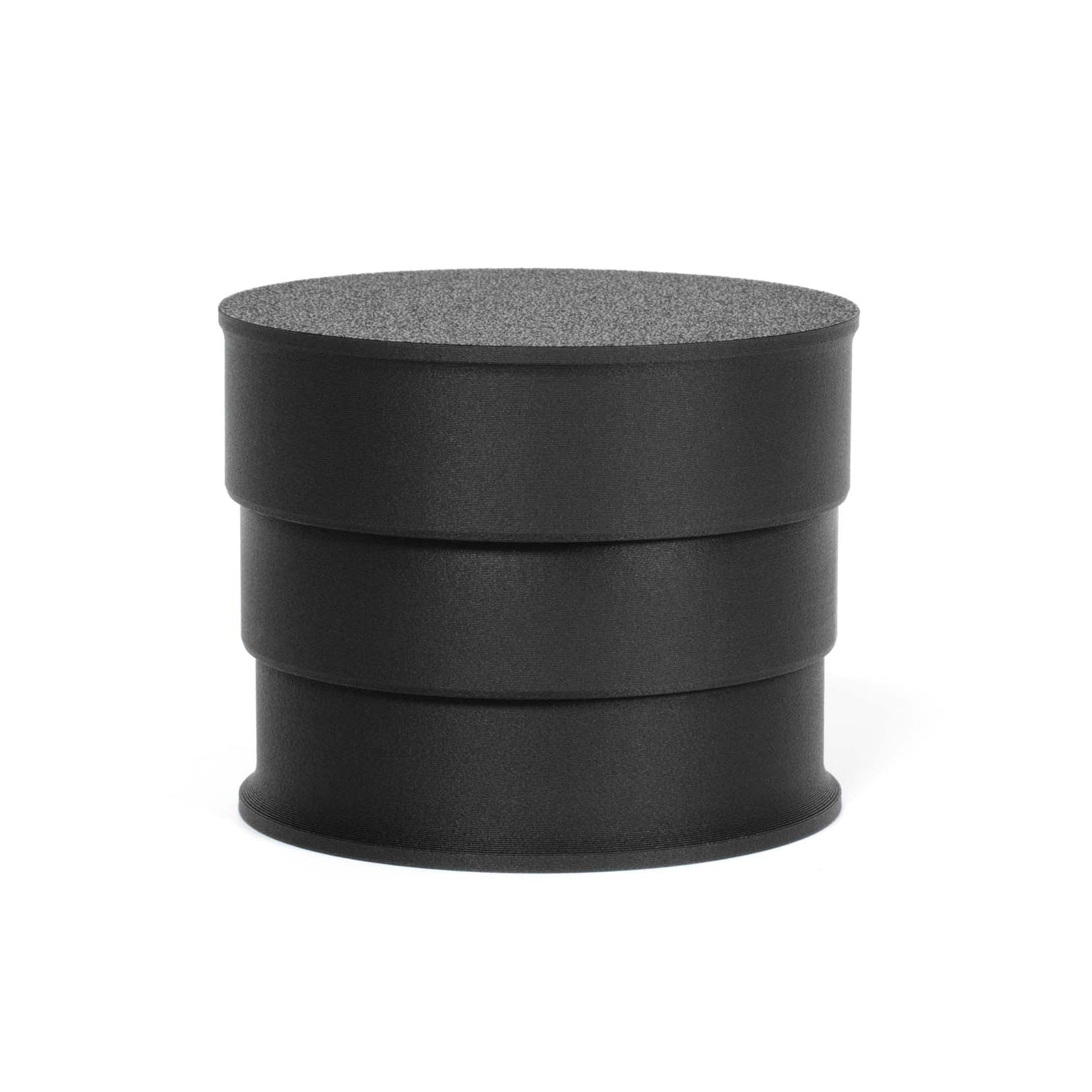 Fully assembled ARO telescoping dosing stand shown at its maximum height with a textured top platform.