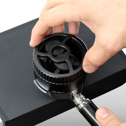 ARO Orbit PRO™ | Aluminum Spirographic Espresso Distribution Tool | Geared WDT for Home Baristas and Professional Cafés